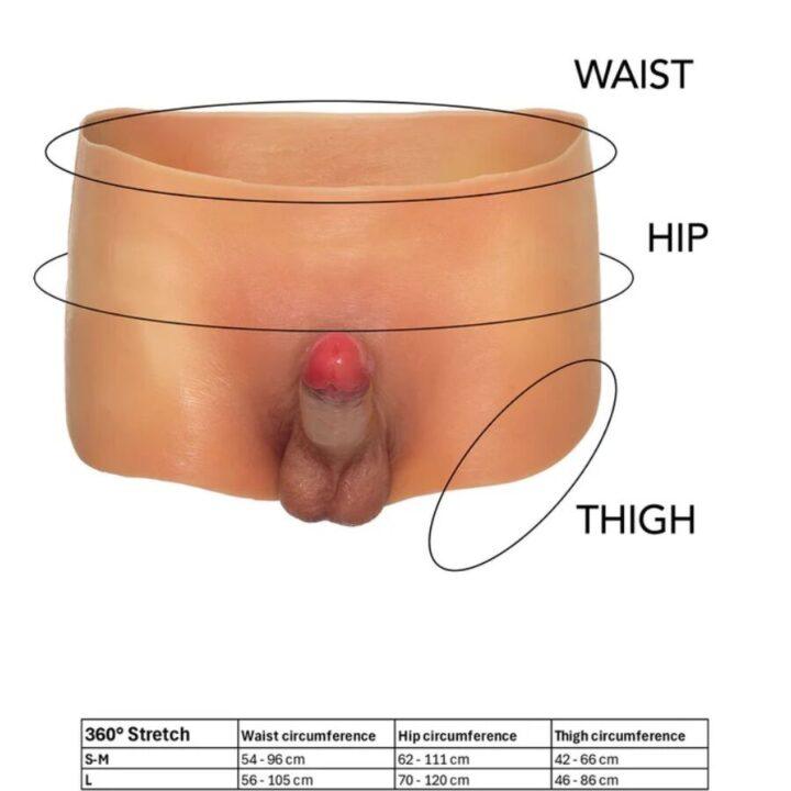 DESEJO OCULTO - BOXER ALTER EGO COM PÊNIS 18 CM TAMANHO P/M