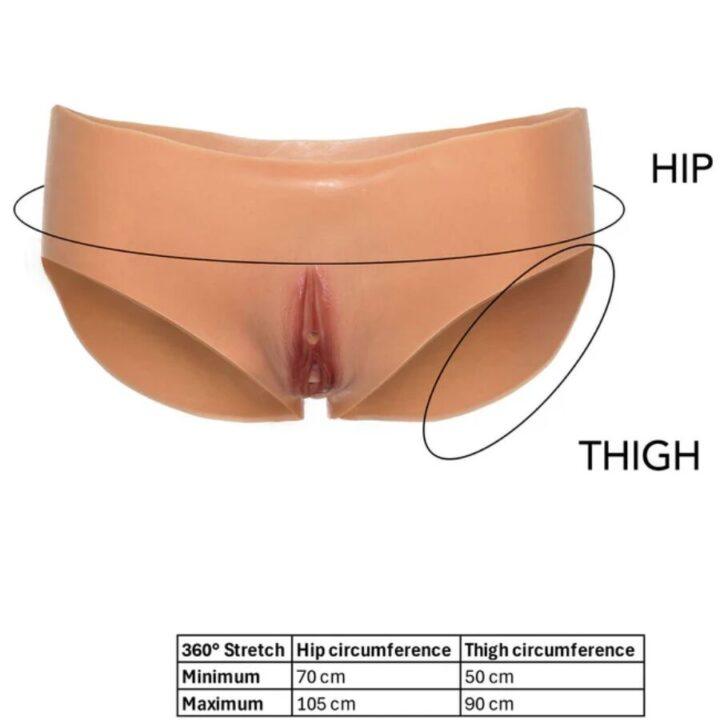 DESEJO OCULTO - ALTER EGO VAGINA ABERTA CALCINHA CINTURA BAIXA COR DA CARNE