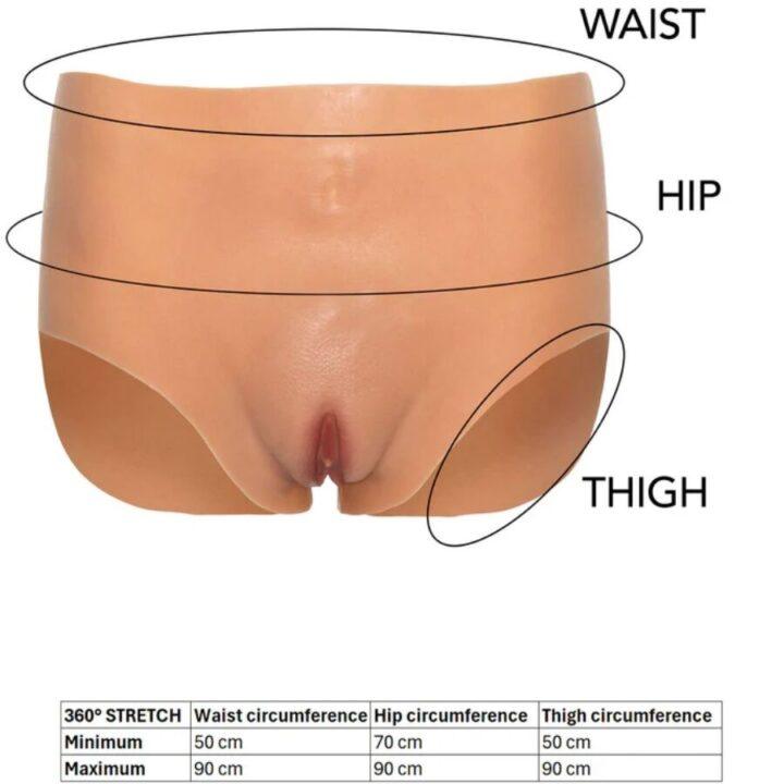 DESEJO OCULTO - ALTER EGO VAGINA ABERTA CALCINHA CINTURA ALTA COR DA CARNE