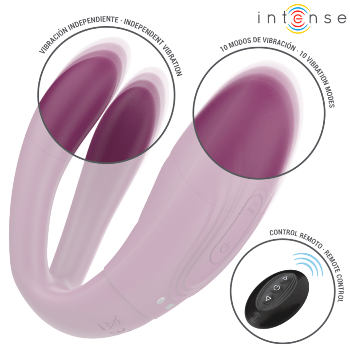 INTENSE - SANDRA - ESTIMULADOR DE TOQUE E VIBRAÇÃO COM CONTROLE REMOTO