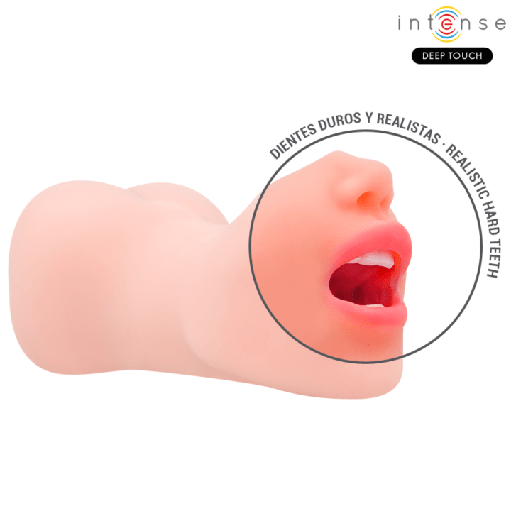 INTENSE DEEP TOUCH - MASTURBADOR RILEY COM DUPLA BOCA E VAGINA