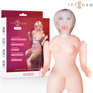 INTENSE DOLLS - INGRID BONECA INFLÁVEL COM TRÊS ORIFÍCIOS