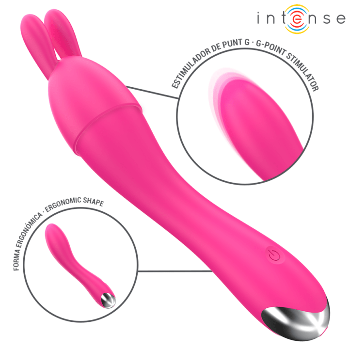 INTENSE - VIBRADOR CHER COM 20 PADRÕES E CABEÇAS INTERCAMBIÁVEIS