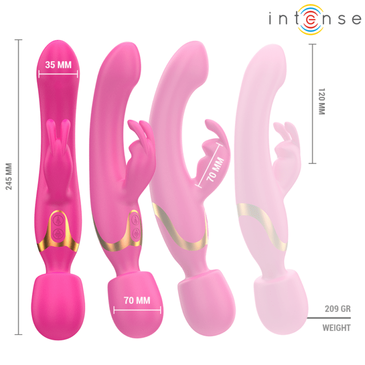 INTENSE - VIBRADOR DUPLO WINONA COELHO E VARINHA