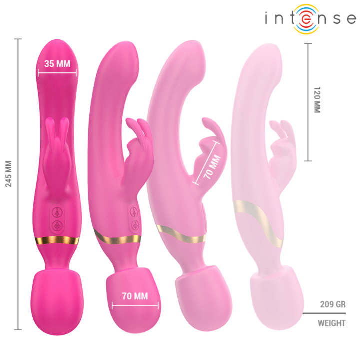 INTENSE - VIBRADOR DUPLO WINONA COELHO E VARINHA