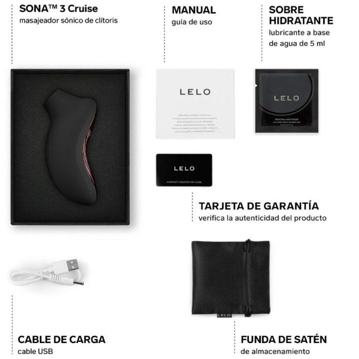 LELO - SONA 3 CRUISE MASSAGEADOR CLITÓRICO SÔNICO PRETO
