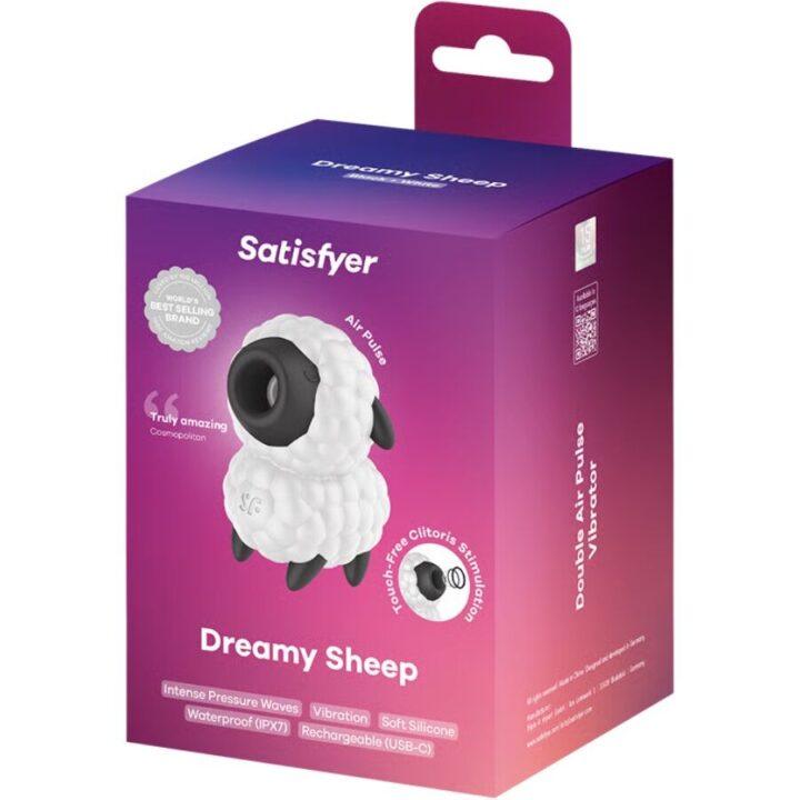 SATISFYER - VIBRADOR E ESTIMULADOR DE PULSO DE AR EM FORMA DE OVELHA SONHADORA