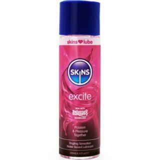 SKINS - EXCITE LUBRIFICANTE À BASE DE ÁGUA 130 ML