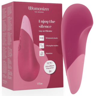 WOMANIZER - VIBE VIBE VIBRADOR SILENCIOSO DE USO INTERNO ROSA ESCURO