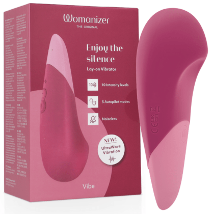 WOMANIZER - VIBE VIBE VIBRADOR SILENCIOSO DE USO INTERNO ROSA ESCURO