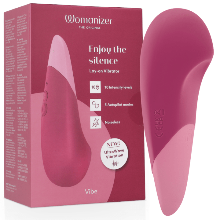 WOMANIZER - VIBE VIBE VIBRADOR SILENCIOSO DE USO INTERNO ROSA ESCURO