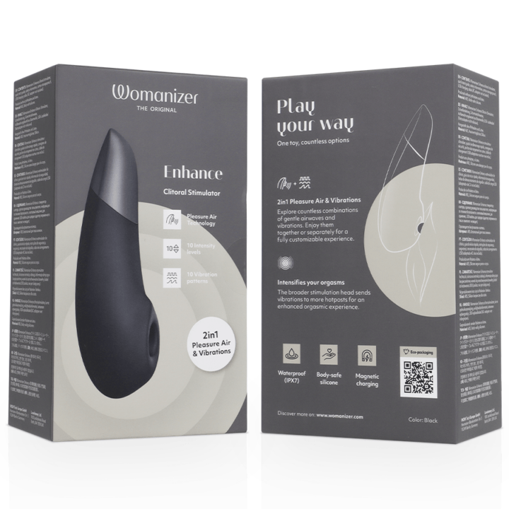 WOMANIZER - ESTIMULADOR CLITORIAL INTENSO PRETO