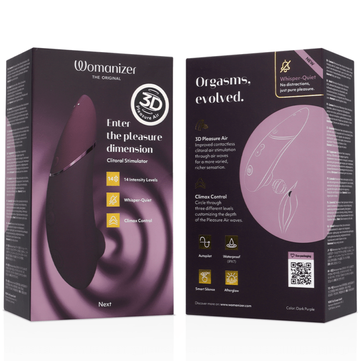 WOMANIZER - PRÓXIMO ESTIMULADOR CLITORIAL ROXO ESCURO