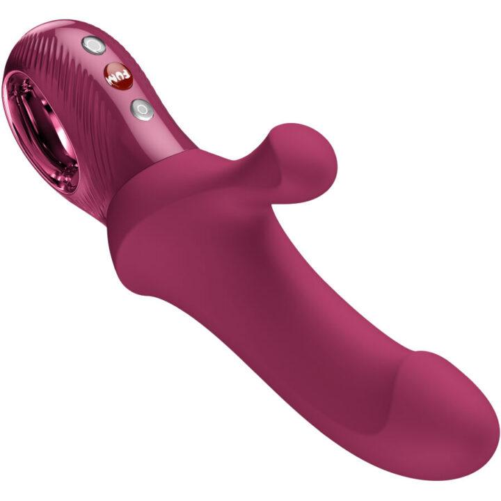 FUN FACTORY - BI STRONIC CURVE THRUSTING RABBIT PULSATORS VERMELHO VINHO