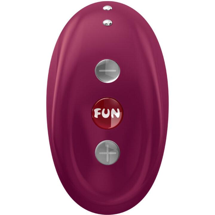FUN FACTORY - VIBRADOR MEA AIR PULSE VERMELHO VINHO