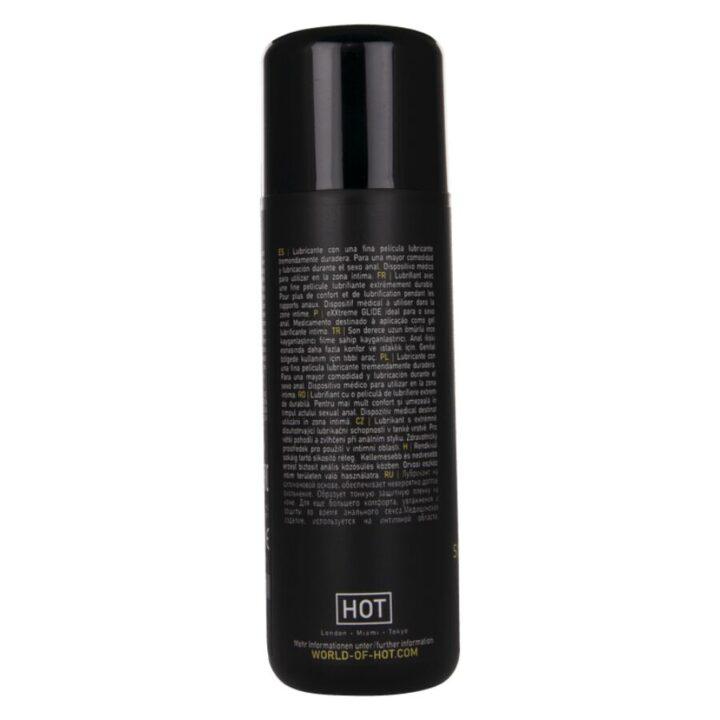 HOT - EXXTREME GLIDE LUBRIFICANTE À BASE DE SILICONE + ÓLEO CONFORTANTE A+ 100 ML