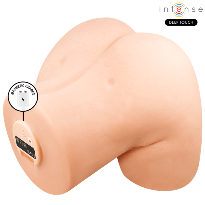 INTENSE DEEP TOUCH - MASTURBADOR ANAL E VAGINAL JULIA COM SUCÇÃO, CALOR, VIBRAÇÃO E EFEITOS DE VOZ COM CONTROLE REMOTO 9 KG