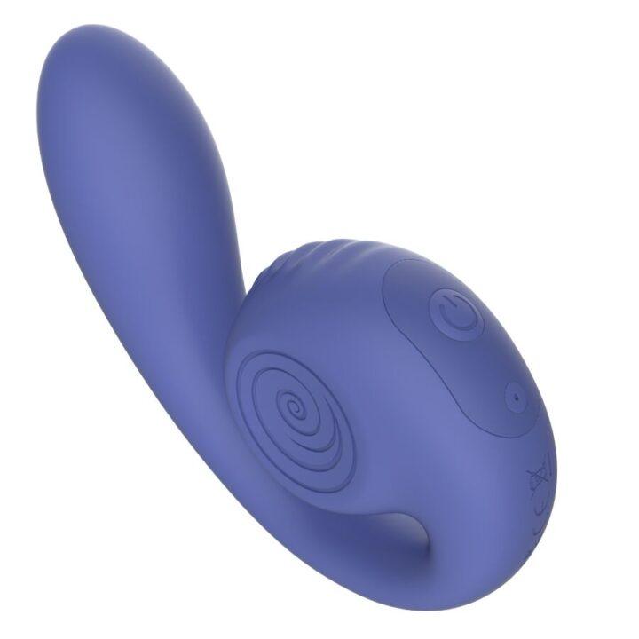 SNAIL VIBE - GIZI LITE VIBRADOR DUPLO ROXO PARA PONTO G E CLITOR