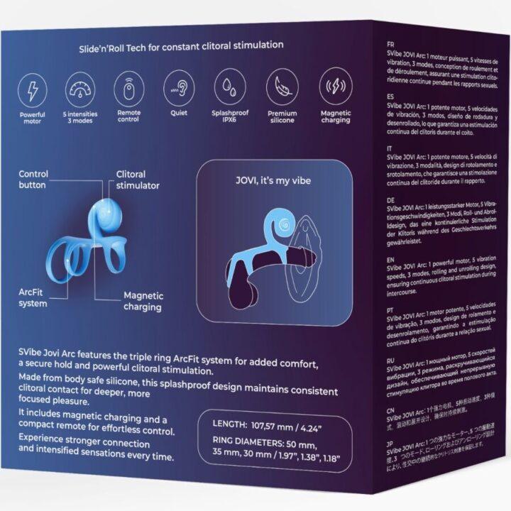 SNAIL VIBE - ANEL DE CASAL JOVI ARC COM CONTROLE REMOTO AZUL