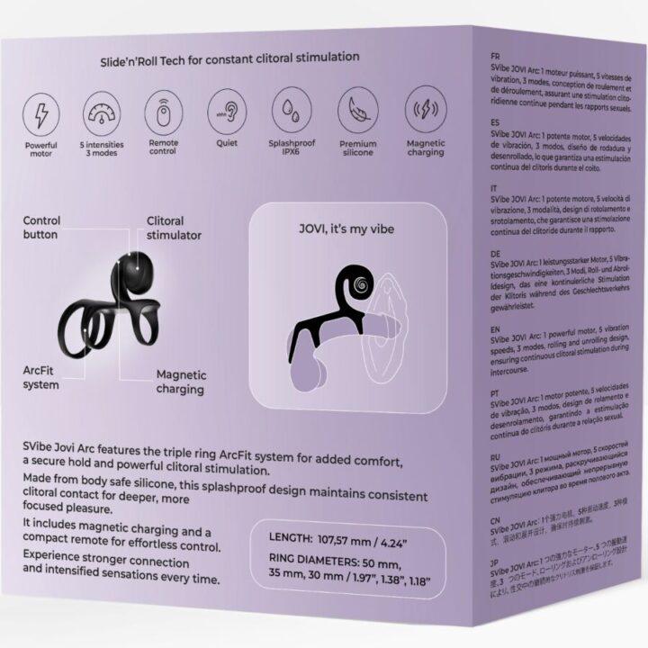 SNAIL VIBE - ANEL DE CASAL JOVI ARC COM CONTROLE REMOTO PRETO