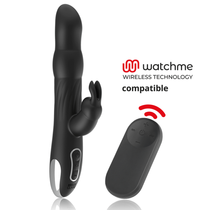 BRILLY GLAM - MOEBIUS VIBRADOR RABBIT E ROTADOR + CONTROLO REMOTO WATCHME