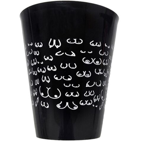 DIABLO PICANTE - COPO PRETO 500 ML COM SEIOS BRANCOS