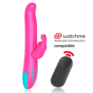 HAPPY LOKY - PLUTO VIBRADOR RABBIT E ROTADOR + CONTROLO REMOTO WATCHME