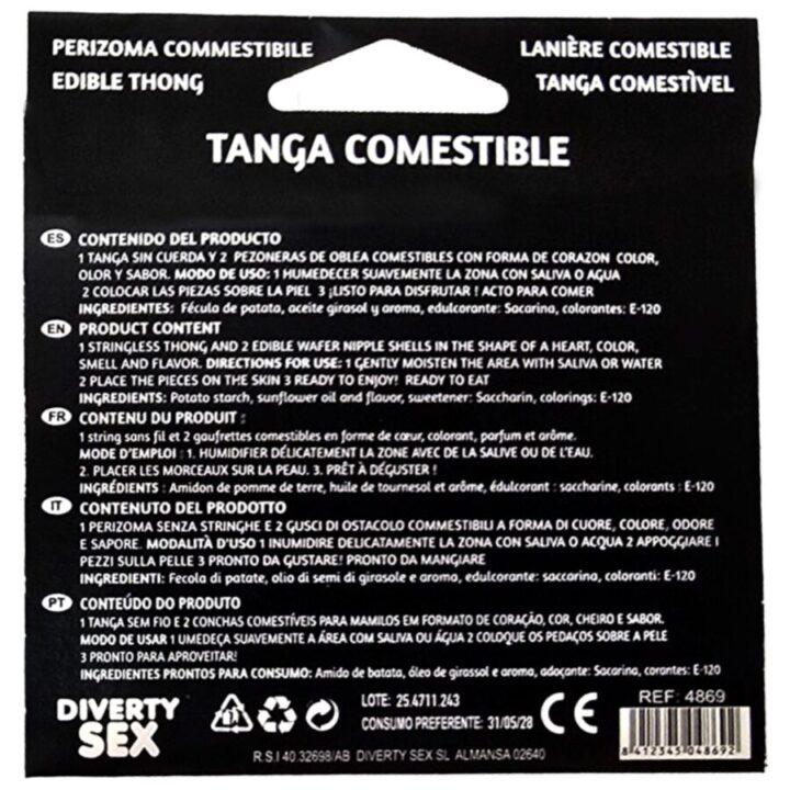 HOTFLOWERS - MENINA WAFER THONG E 2 NIPPLE ALMOFADAS SABOR MORANGO /es/pt/en/fr/it/
