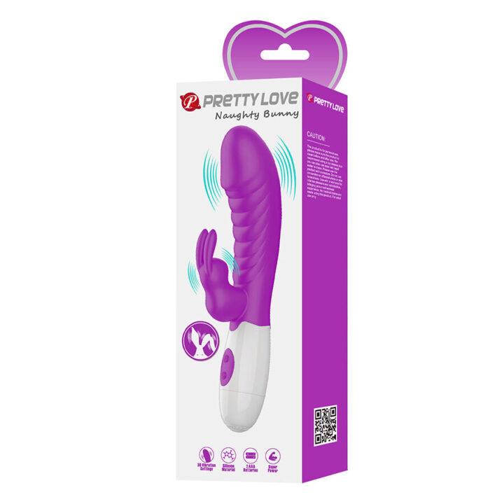 PRETTY LOVE - NAUGHTY VIBRADOR ROXO BUNNY