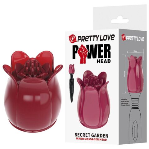 PRETTY LOVE - SECRET GARDEN CABEÇA DE MASSAGEM ROSA
