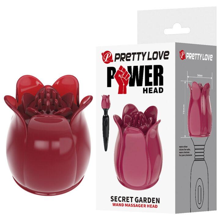 PRETTY LOVE - SECRET GARDEN CABEÇA DE MASSAGEM ROSA