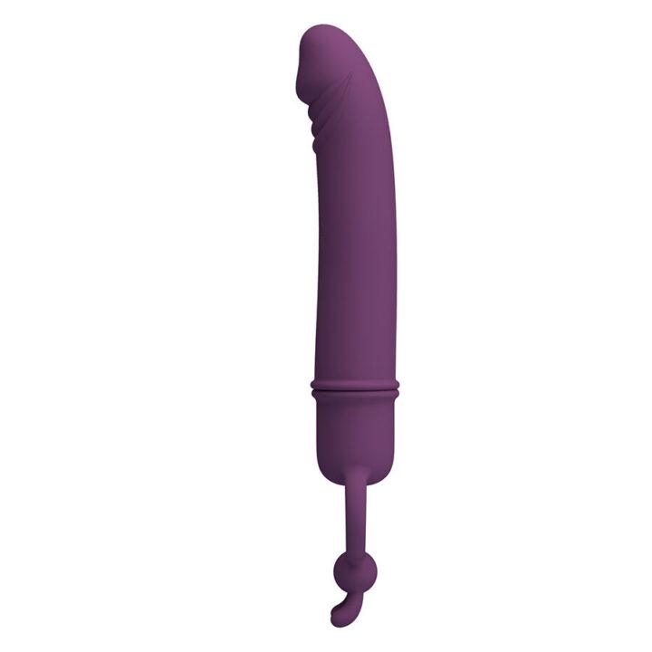 PRETTY LOVE - CORA VIBRADOR EM FORMATO DE PÊNIS COM ANEL DE RESISTÊNCIA