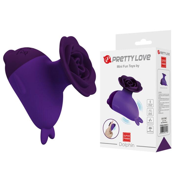 PRETTY LOVE - DOLPHIN MINI VIBRADOR COM CLIP