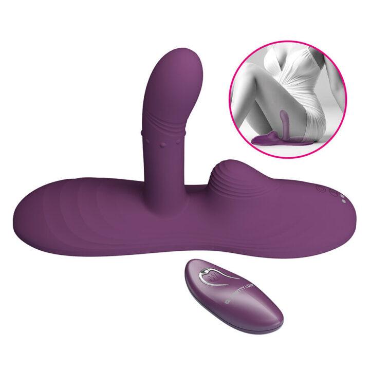 PRETTY LOVE - LUKA VIBRADOR DE SENTADO COM EFEITO DE CALOR E CONTROLE REMOTO