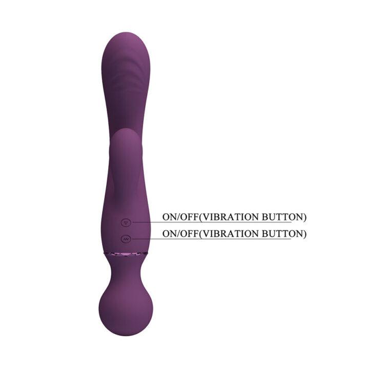 PRETTY LOVE - VIBRADOR ROXO PARA PONTO G, VERSÁTIL E COMPLETO