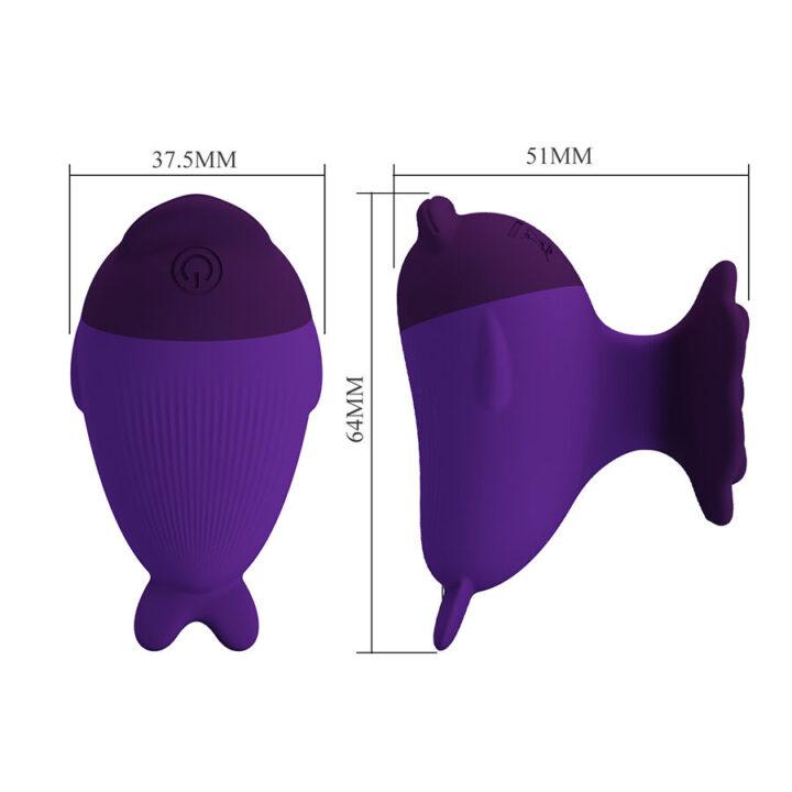 PRETTY LOVE - DOLPHIN MINI VIBRADOR COM CLIP