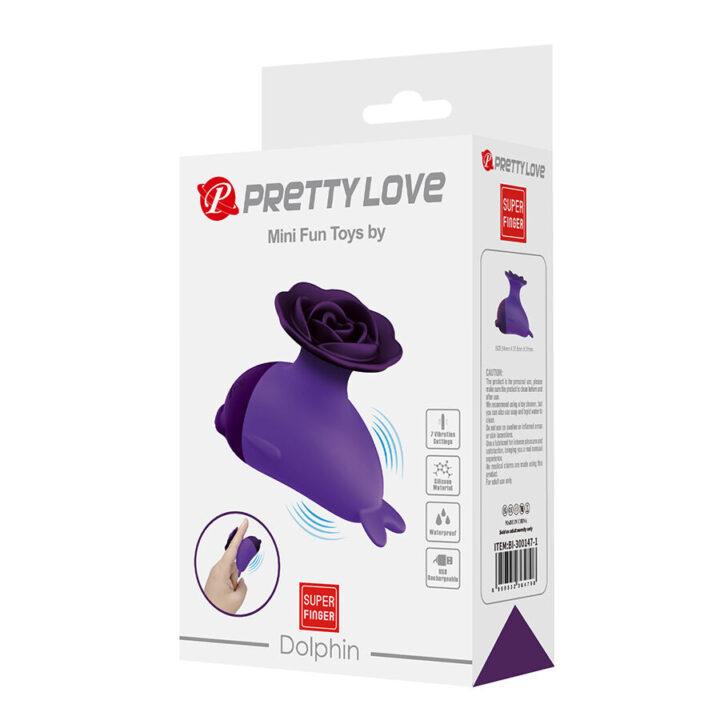 PRETTY LOVE - DOLPHIN MINI VIBRADOR COM CLIP
