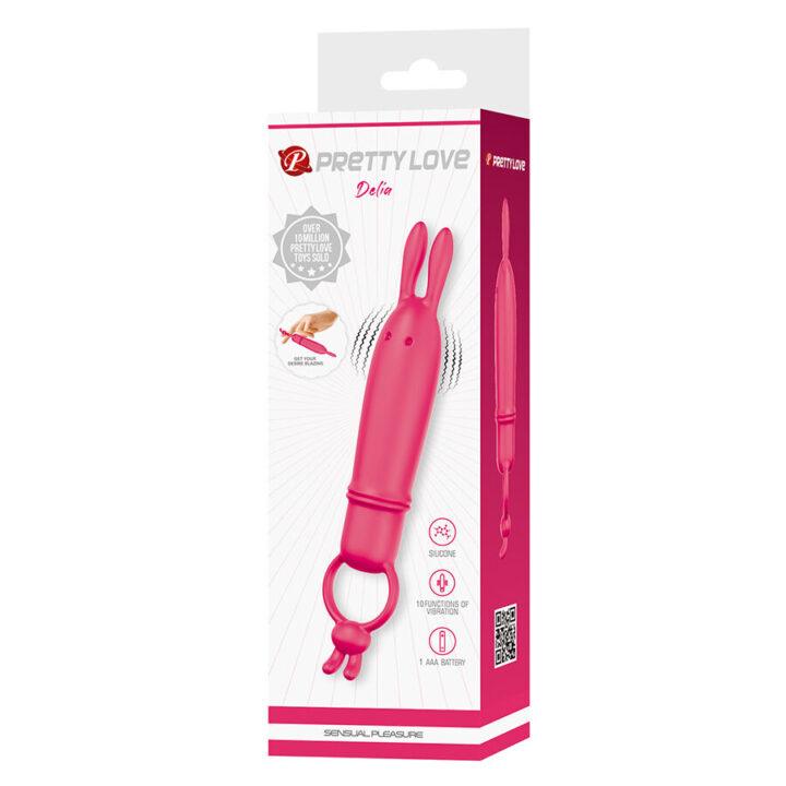 PRETTY LOVE - DELIA VIBRADOR RABBIT COM ANEL DE RESISTÊNCIA