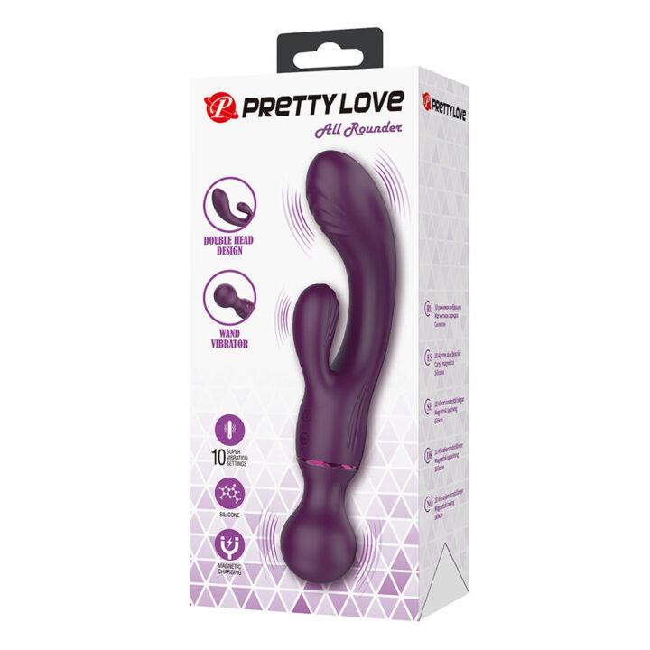PRETTY LOVE - VIBRADOR ROXO PARA PONTO G, VERSÁTIL E COMPLETO