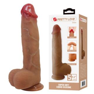 PRETTY LOVE - ORTON REALISTIC DILDO WITH SUCTION CUP 23.5 CM -Ø- 4.9 CM