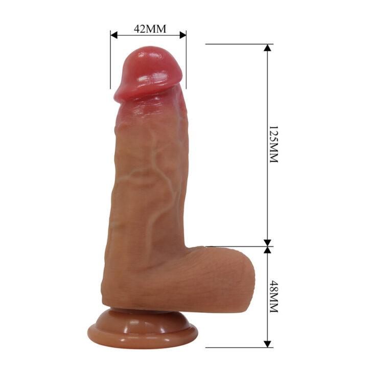 PRETTY LOVE - CURTIS DILDO REALISTA COM VENTOSA 17,3 CM -Ø- 4,2 CM