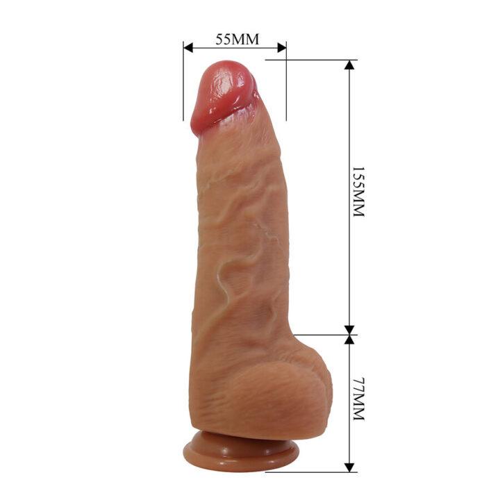 PRETTY LOVE - NAJM DILDO REALISTA COM VENTOSA 23,2 CM -Ø- 5,5 CM