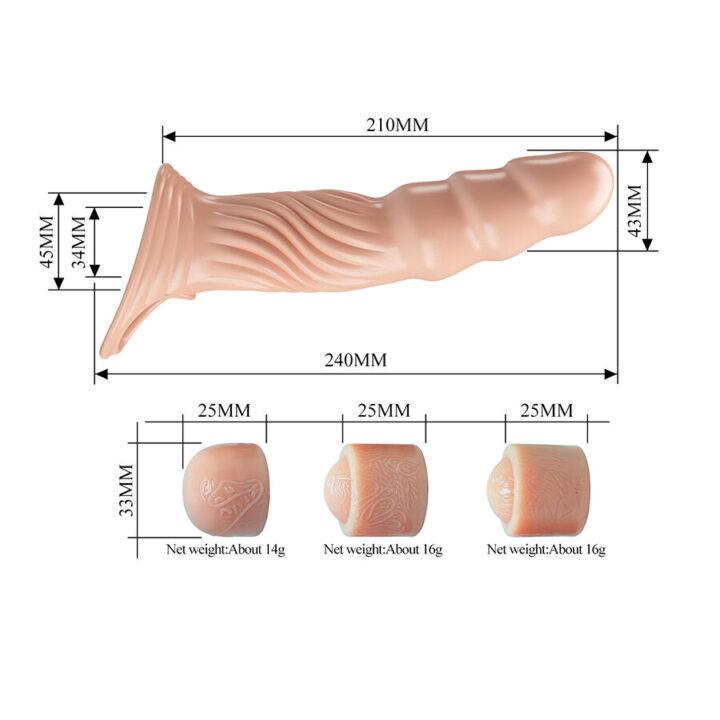 PRETTY LOVE - CAPA PENIANA TEXTURIZADA COM EXTENSORES