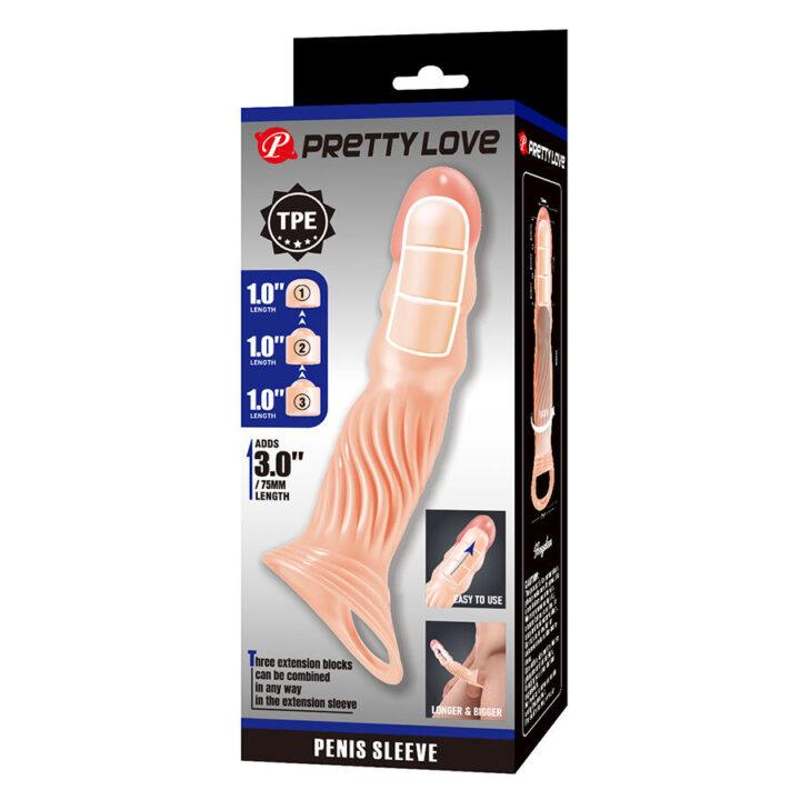 PRETTY LOVE - CAPA PENIANA TEXTURIZADA COM EXTENSORES