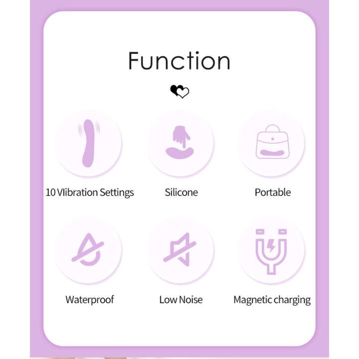 PRETTY LOVE - DJ RABBIT VIBRADOR DE PONTO G ROXO