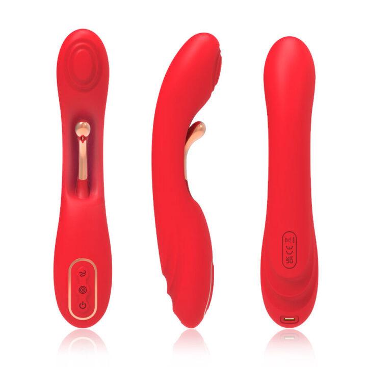 ARMONY - VIBRADOR COM LÍNGUA OSCILANTE VERMELHO