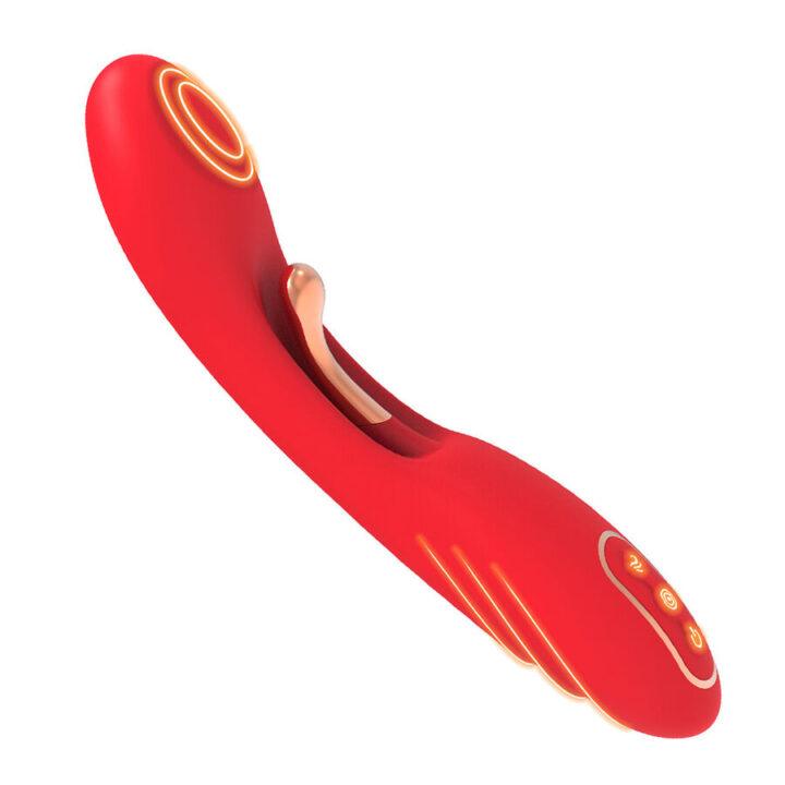 ARMONY - VIBRADOR COM LÍNGUA OSCILANTE VERMELHO