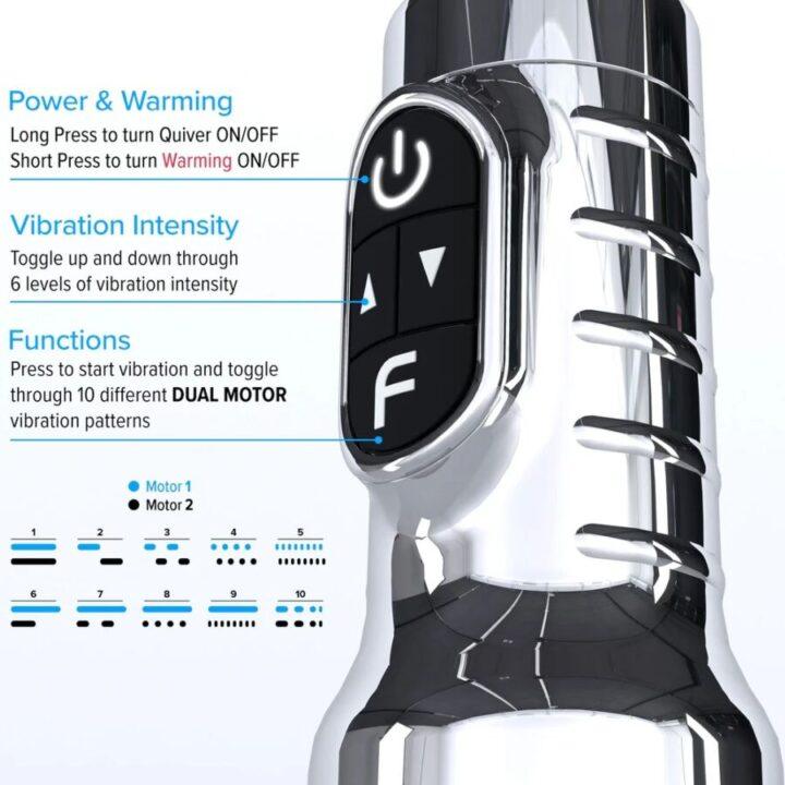 FLESHLIGHT - QUIVER MASTURBADOR VAGINAL VIBRATÓRIO RECARREGÁVEL