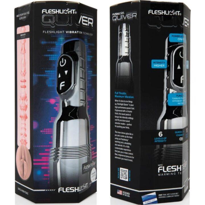 FLESHLIGHT - QUIVER MASTURBADOR VAGINAL VIBRATÓRIO RECARREGÁVEL
