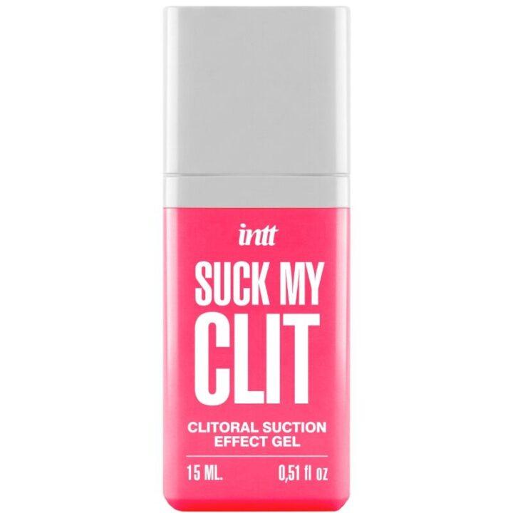 INTT - SUCK MY CLIT GEL COM EFEITO DE SUCÇÃO MORANGO SILVESTRE 15 ML